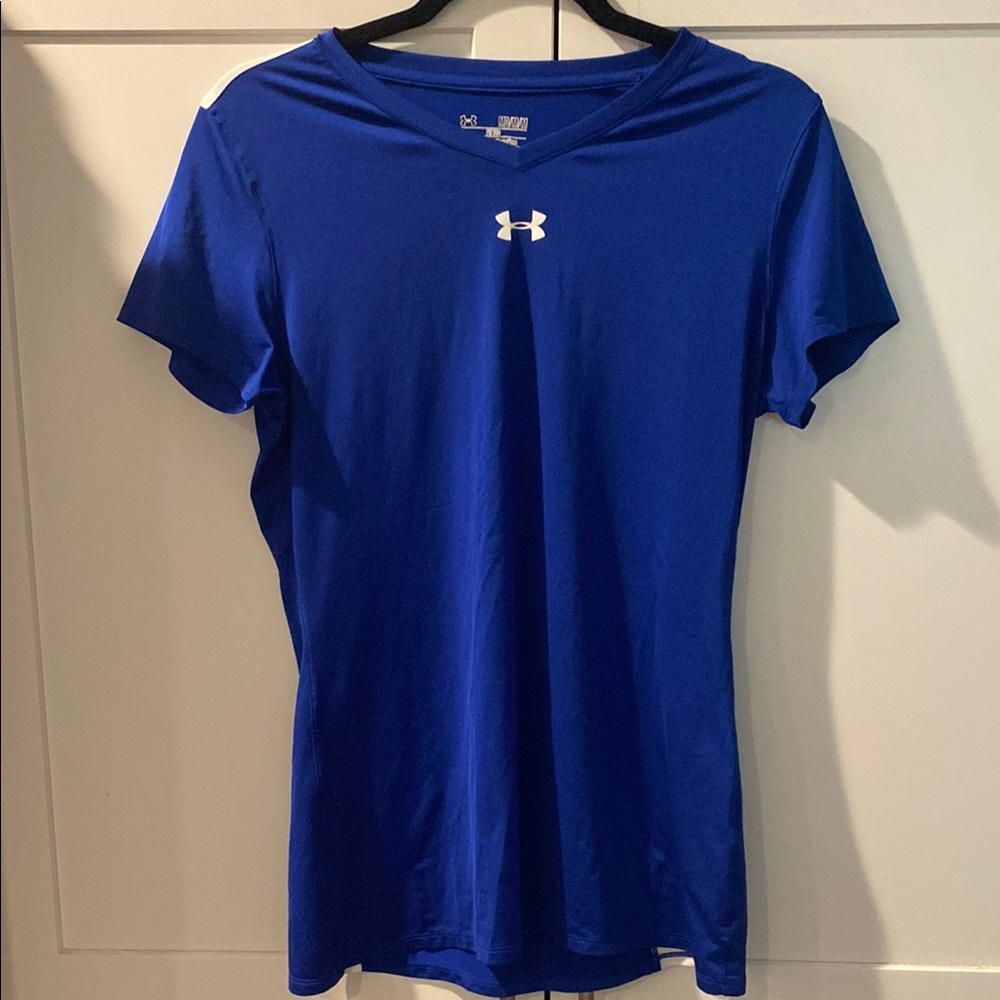 Under Armour Blue Fitted Short Sleeve T-Shirt